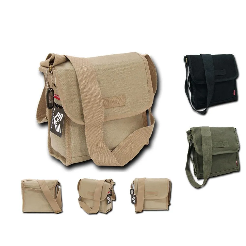 Rapdom Tactical Field Shoulder Messenger Satchel Compact Tote US Army Style Bags