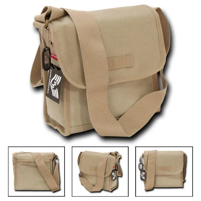Rapdom Tactical Field Shoulder Messenger Satchel Compact Tote US Army Style Bags