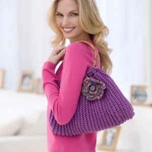 Red Heart Crochet Posey Purse