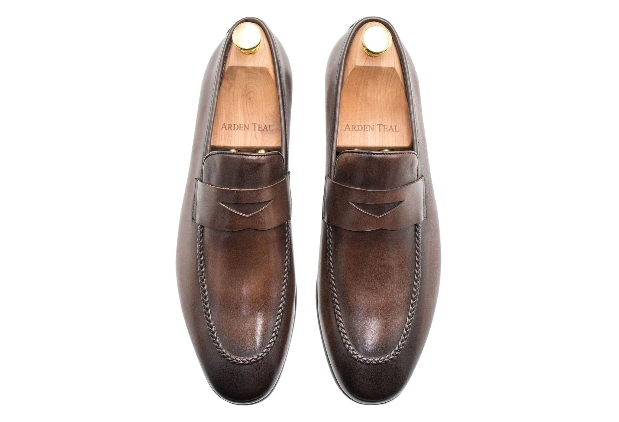 Sample Sale - Arrecifes Walnut Penny Loafer - Size 44