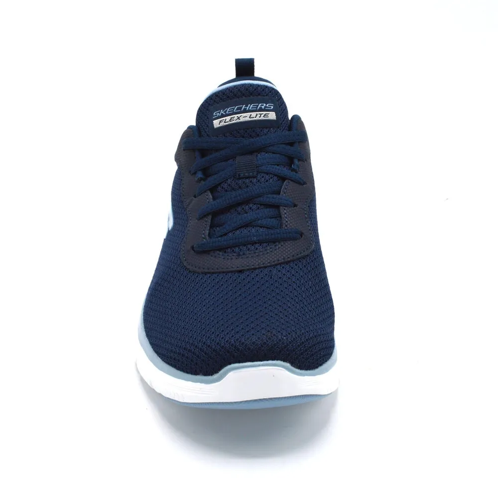 Skechers Flex Appeal 4.0 Brilliant View - Ladies Wide Fit Trainer - 2E Fitting - Navy