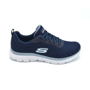 Skechers Flex Appeal 4.0 Brilliant View - Ladies Wide Fit Trainer - 2E Fitting - Navy