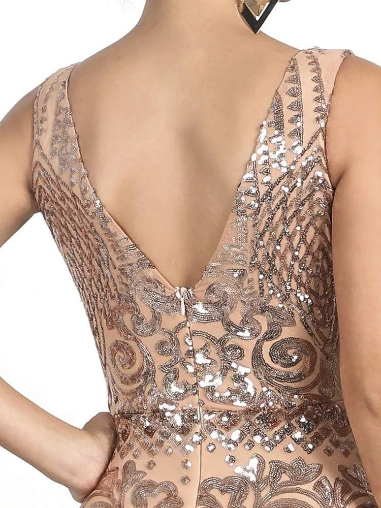 Sleeveless Sequin Elegant Night Out Maxi Dress