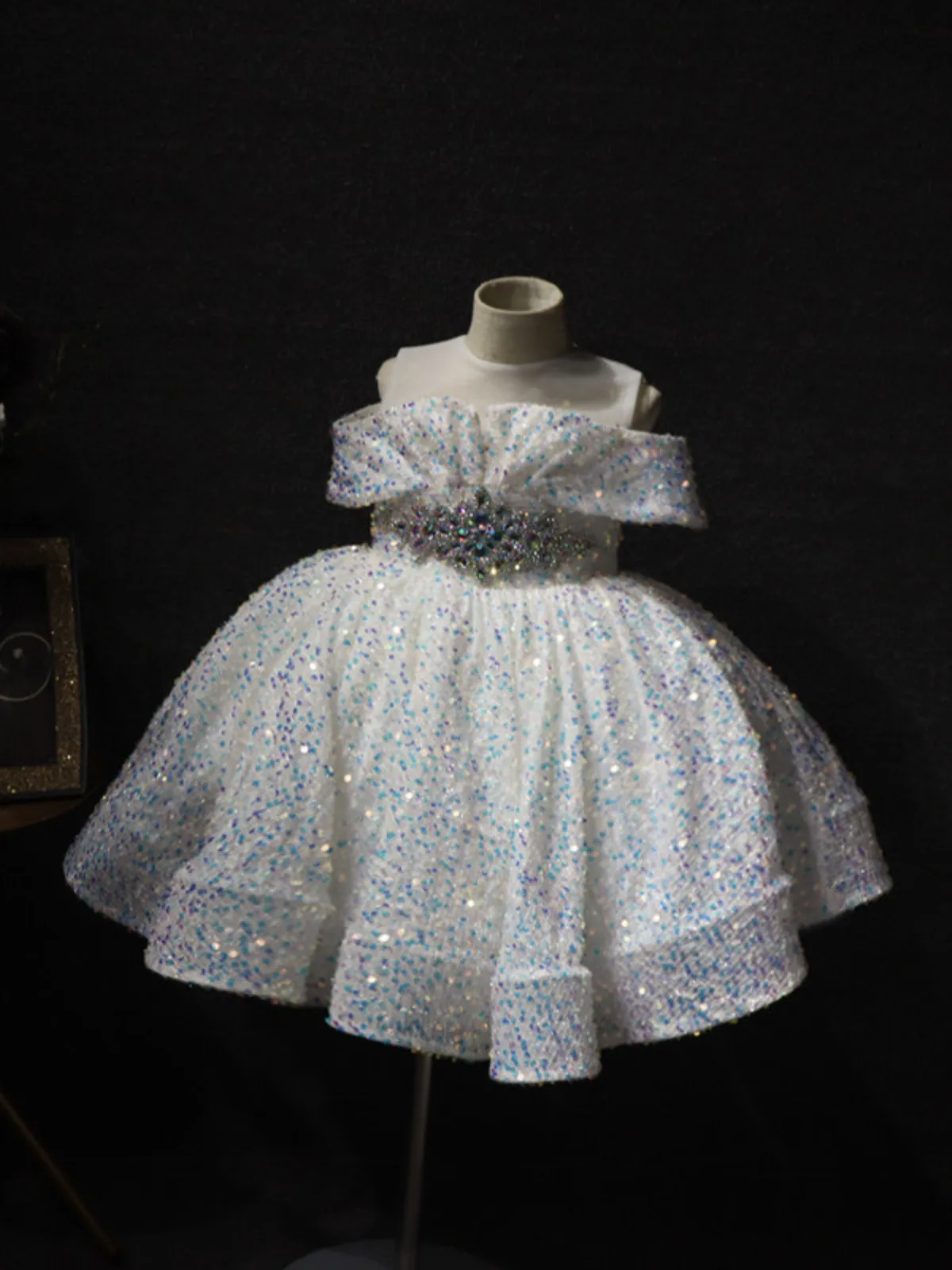 Sparkling Diamond Sequin Special Occasion Dress
