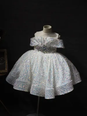 Sparkling Diamond Sequin Special Occasion Dress