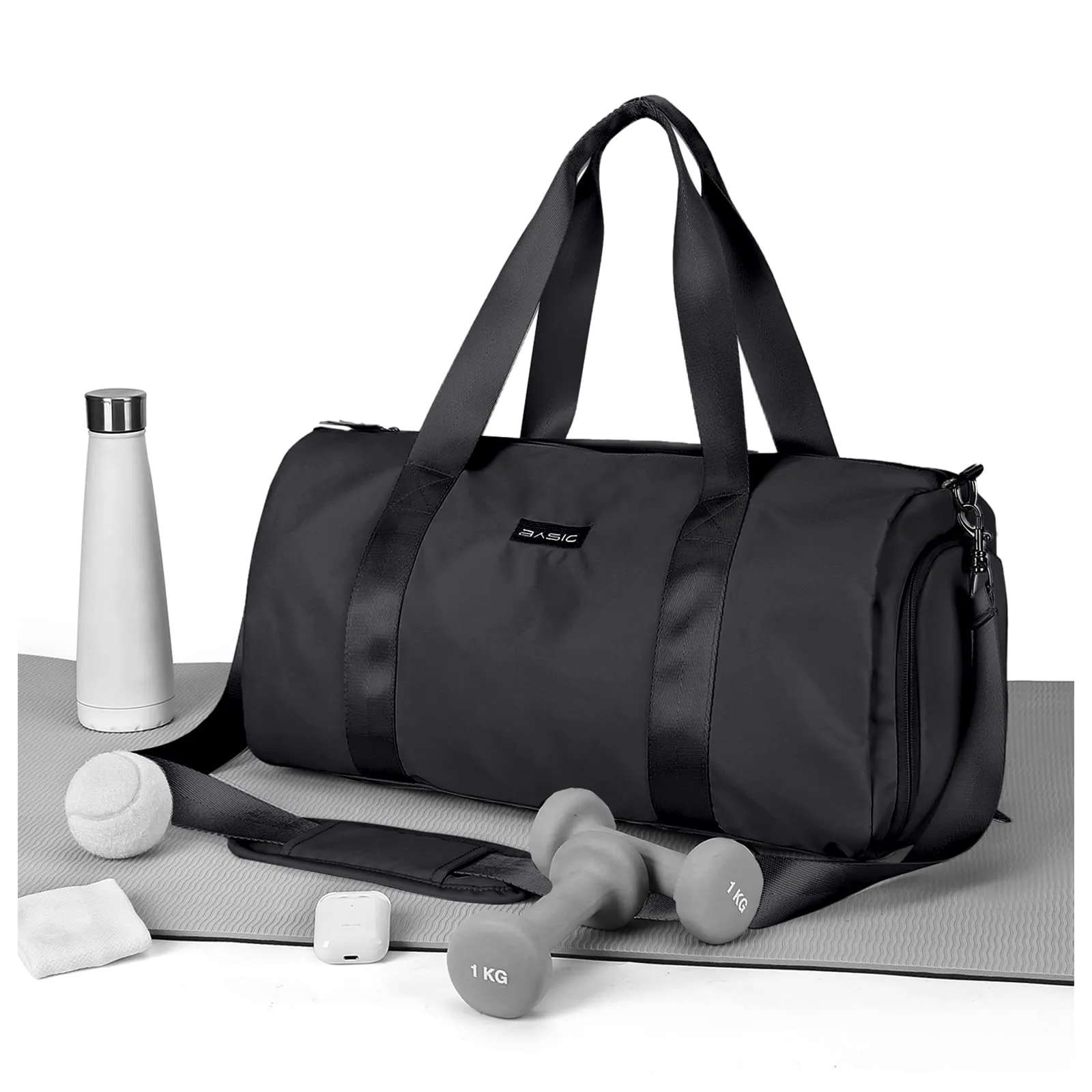 Sport Duffel Bag with wet compartment & shoe compartment Travel Duffel Bags Lightweight waterproof sports bag Hand luggage bag