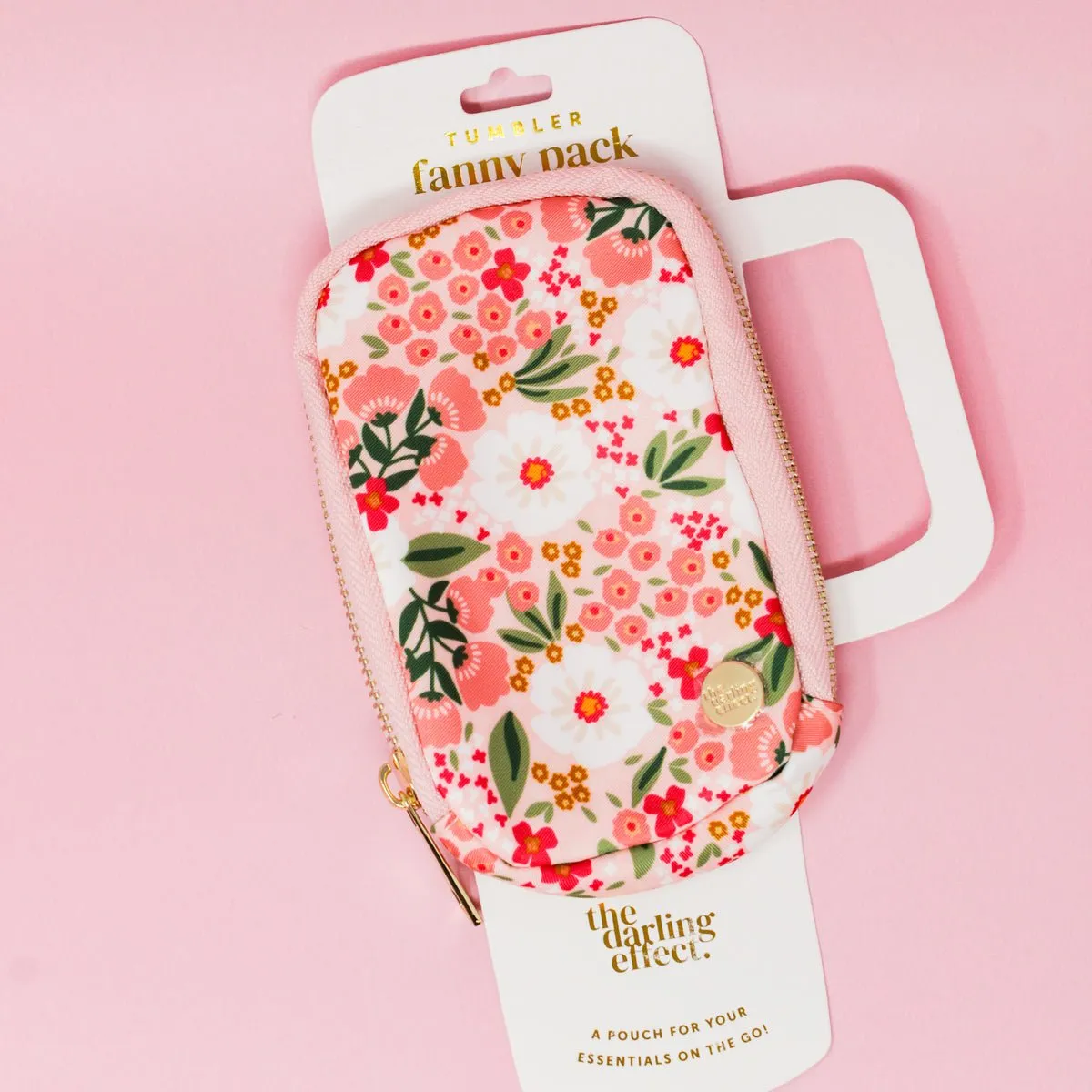 The Darling Effect Tumbler Fanny Pack - Sweet Meadow Pink