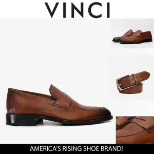 The Marinka Tan Leather Shoe Penny Loafer Men Shoe