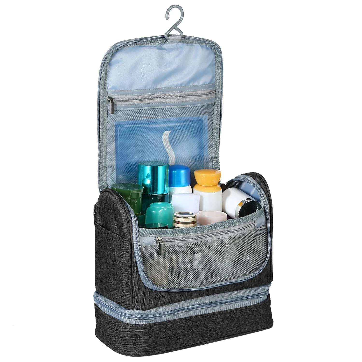 Travel Toiletry Bag & Cosmetics Organizer Bag