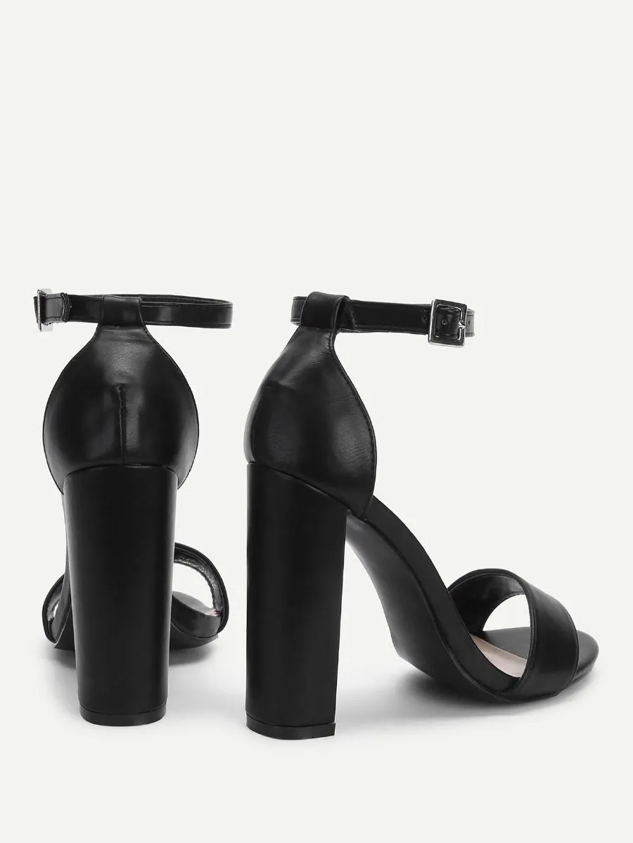 Two Part Ankle Strap Heels