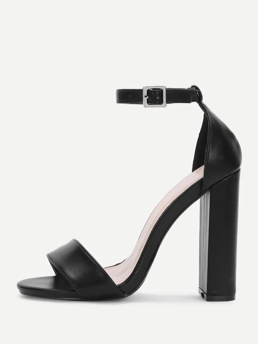 Two Part Ankle Strap Heels