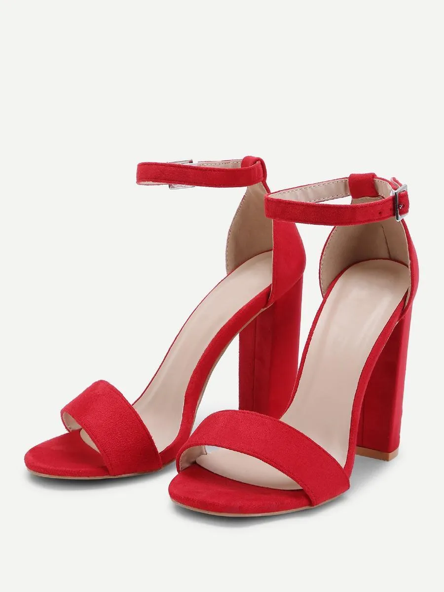 Two Part Ankle Strap Heels
