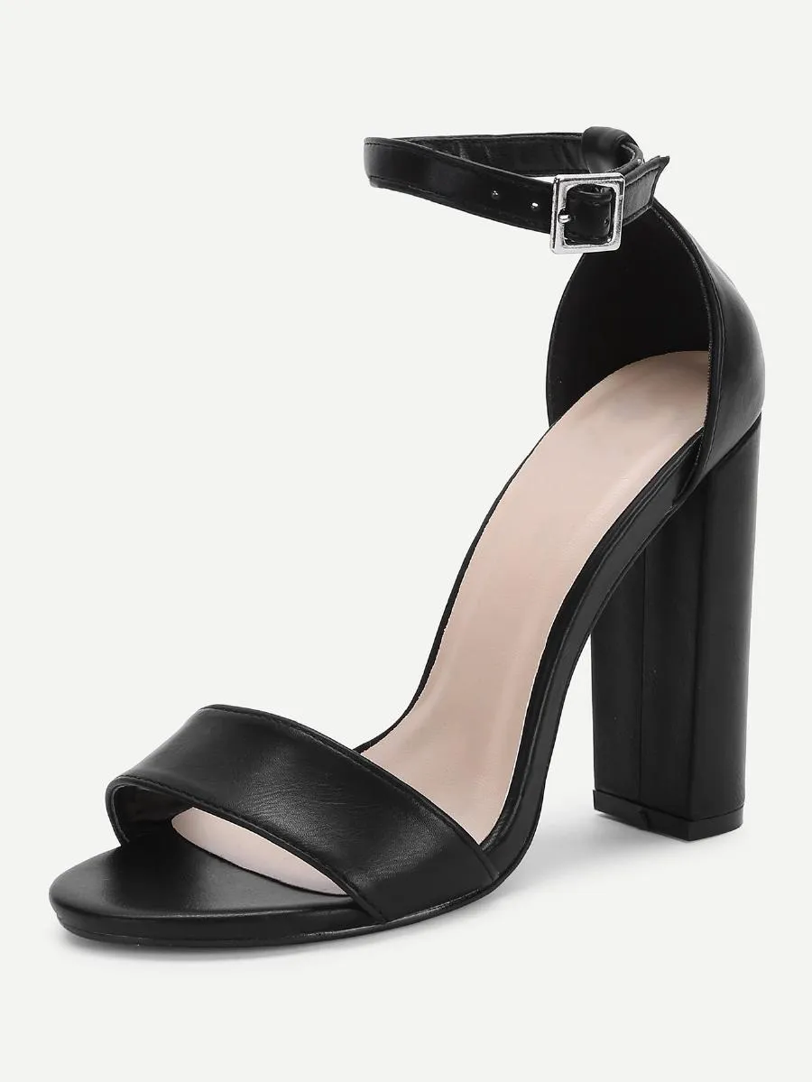 Two Part Ankle Strap Heels