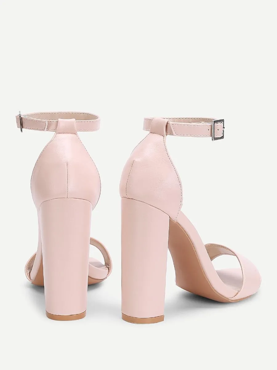 Two Part Ankle Strap Heels