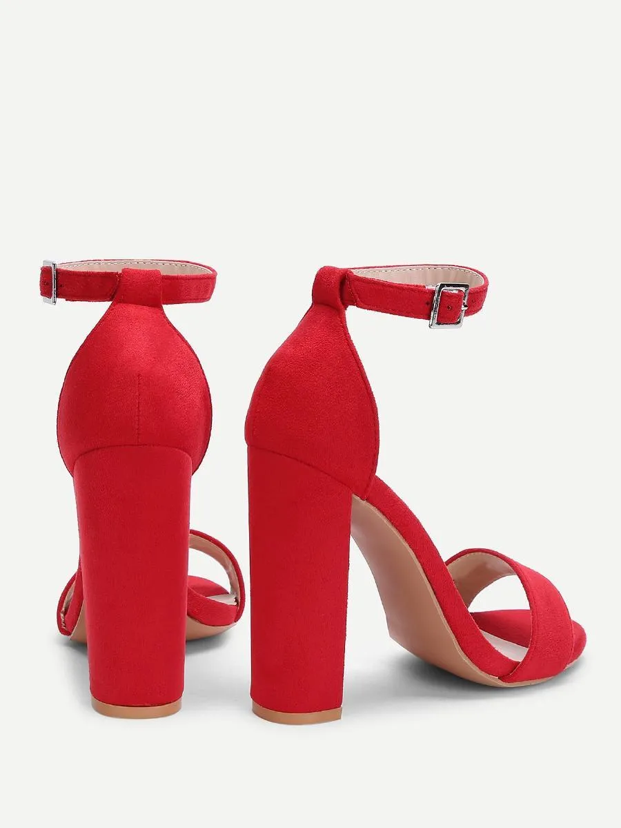 Two Part Ankle Strap Heels