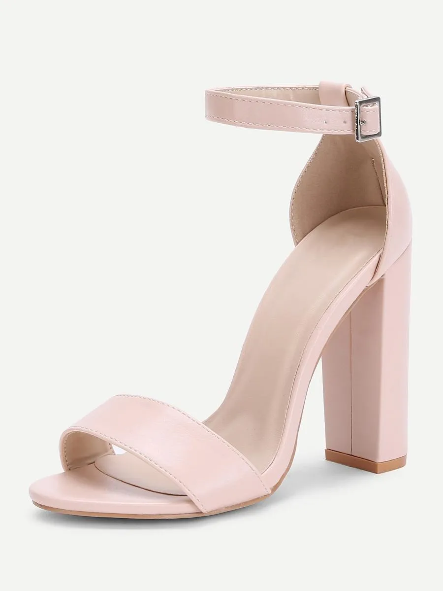 Two Part Ankle Strap Heels