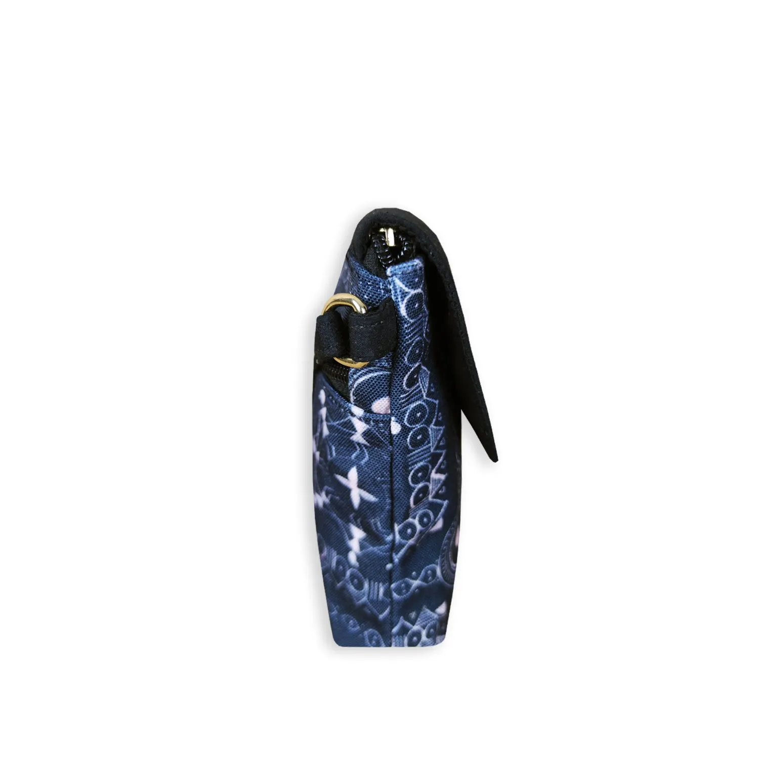 Warli Mobile Sling Bag-Black