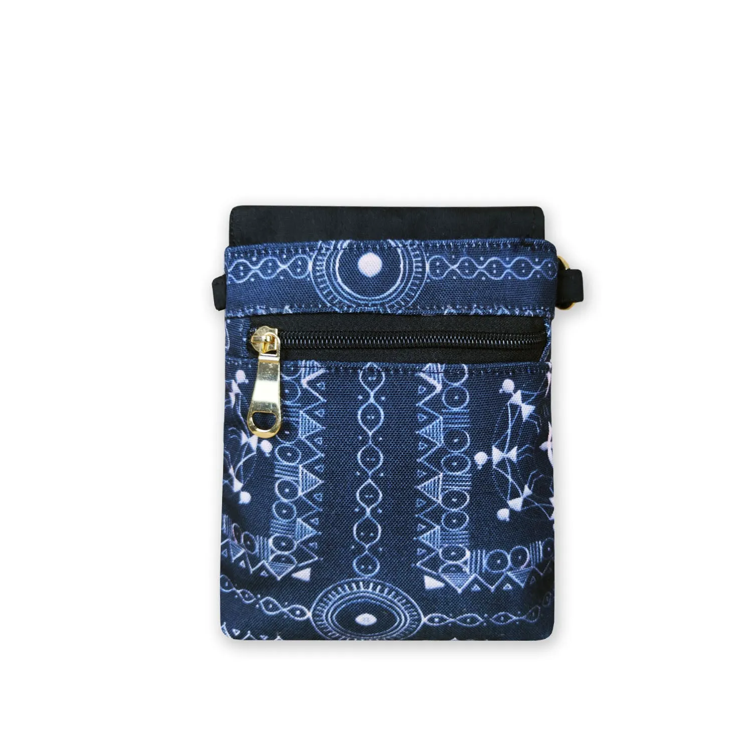 Warli Mobile Sling Bag-Black