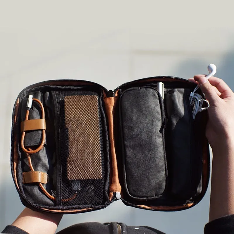 WATER-RESISTANT CANVAS ORGANIZER WITH HANDLE