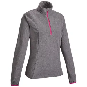 Women's outdoor walking fleece mh100 grey