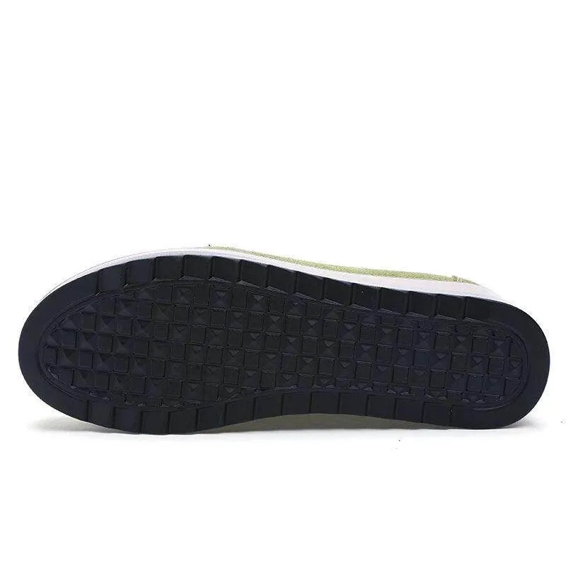 Womens Platform Moccasin Slip On Walking Shoes
